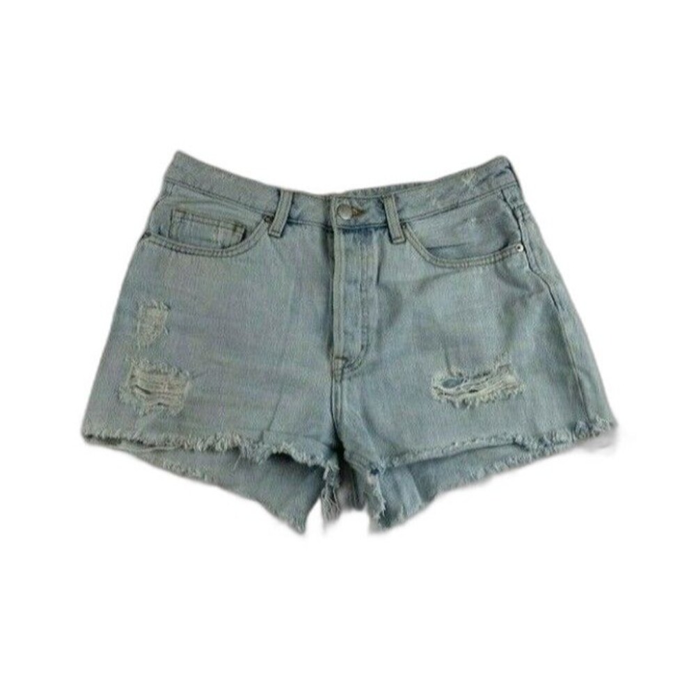 H & M Womens Size 8 Shorts High Rise Light Wash